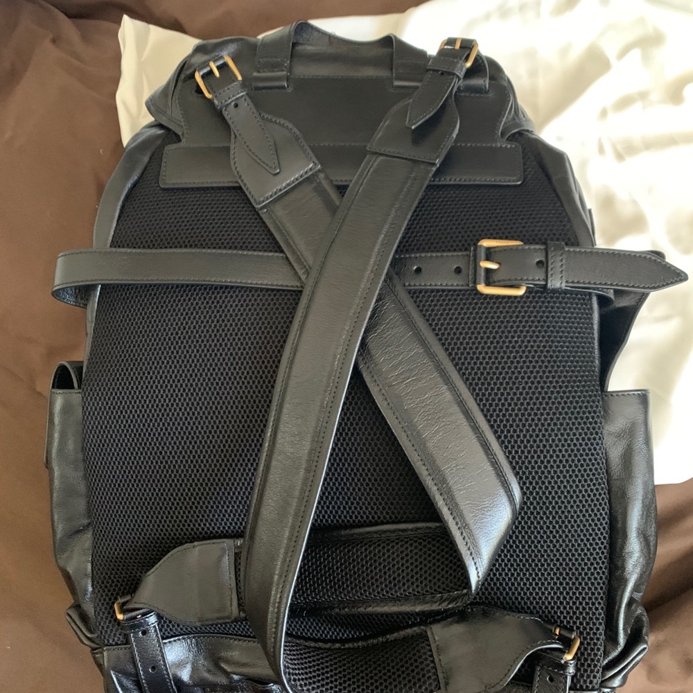 Gucci Bag RE(BELLE)Marmon Black Leather Backpack